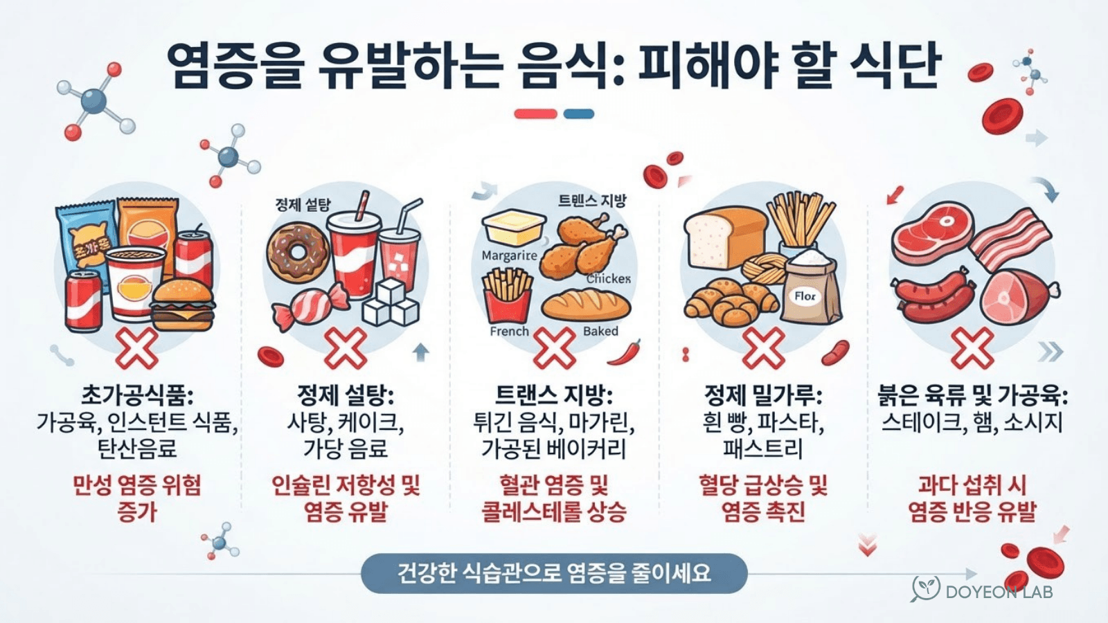 염증 유발하는 음식